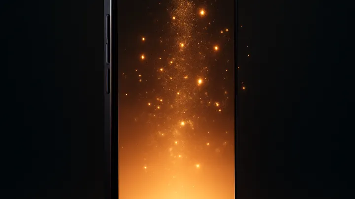 366BDT COM Modern phone with glowing screen